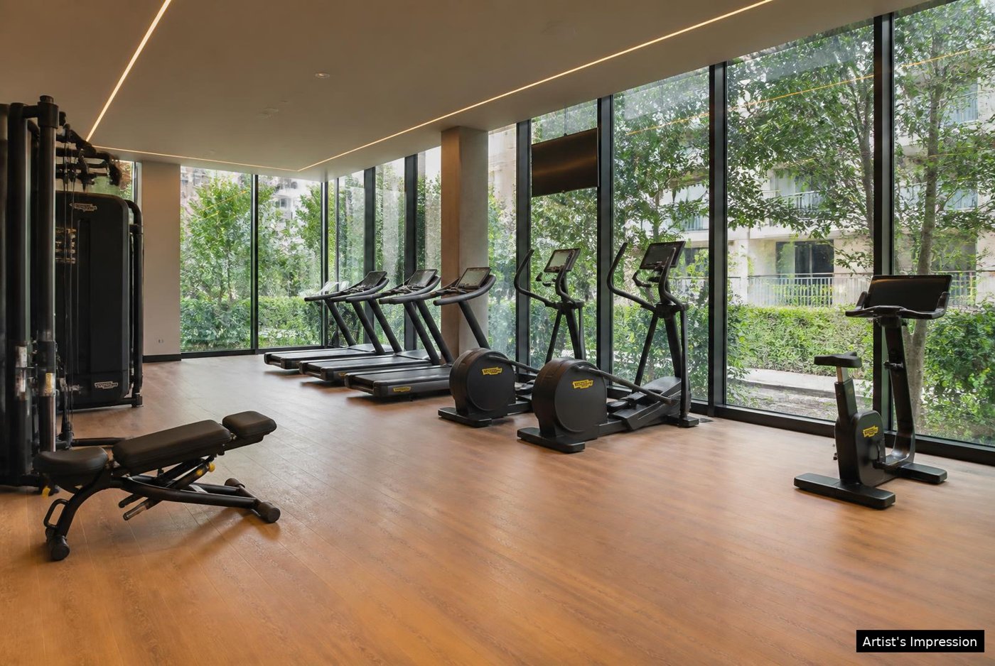Fitness studio at Prestige Garden Trails