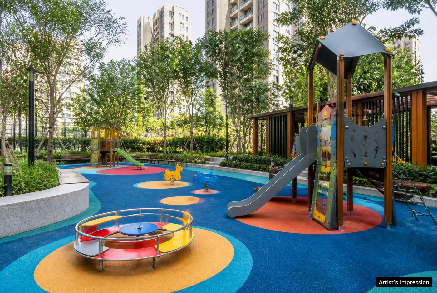 Children's play zone at Prestige Garden Trails